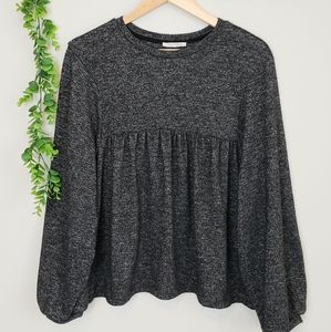 Zara Sweaters - Zara Trafaluc Babydoll Balloon Sleeve Top Zara Sweaters - Zara Trafaluc Babydoll Balloon Sleeve Top